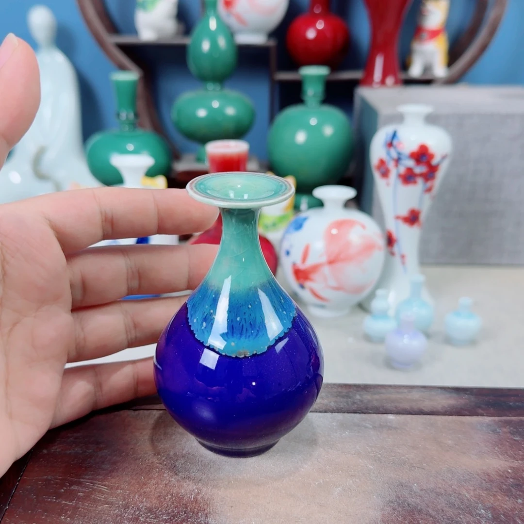 陶瓷手工小花器摆件