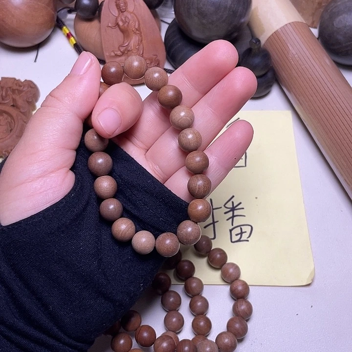 檀香木手串/手链老山檀香1.0/19土埋料