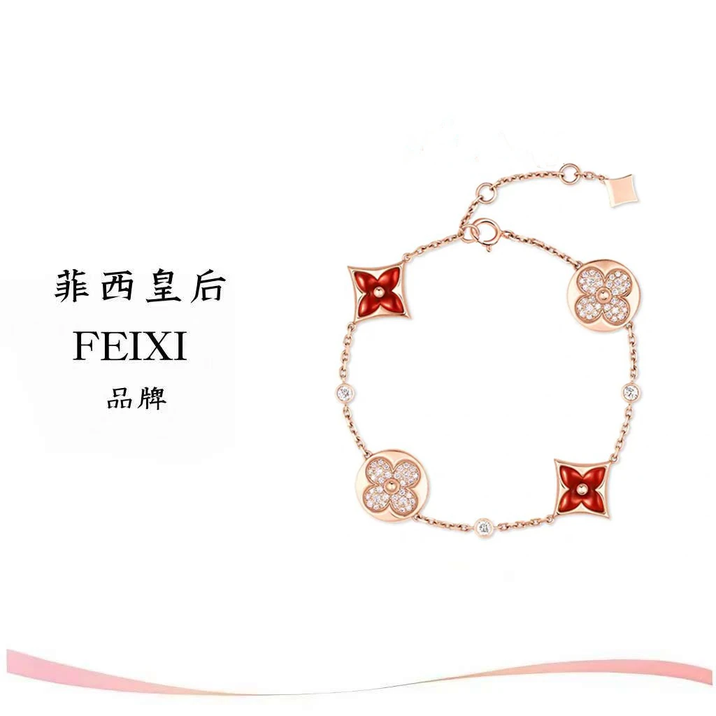 【M专属】菲西皇后FEIXI/  老花红色经典时尚百搭手链