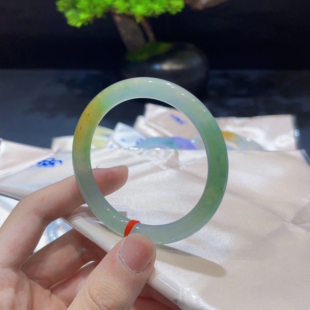 未镶嵌手镯翡翠翡翠手镯53圈口