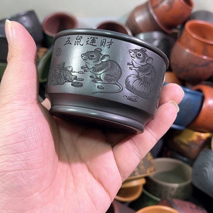 茶杯紫砂全手工紫砂主任杯