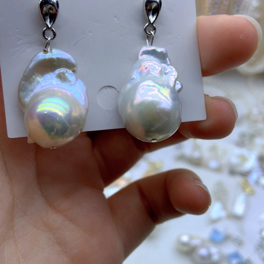 淡水珍珠未镶嵌耳饰