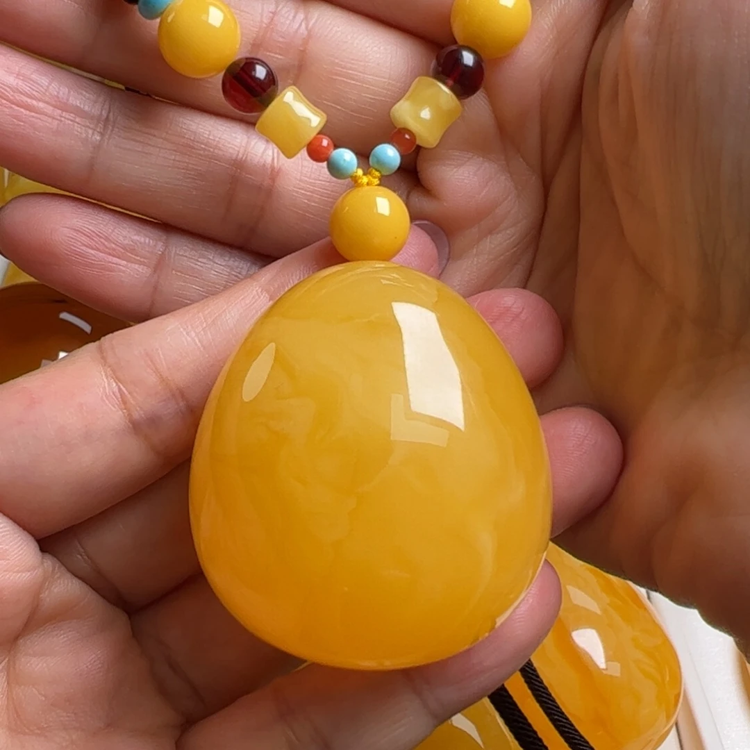 蜜蜡毛衣链未镶嵌无优化