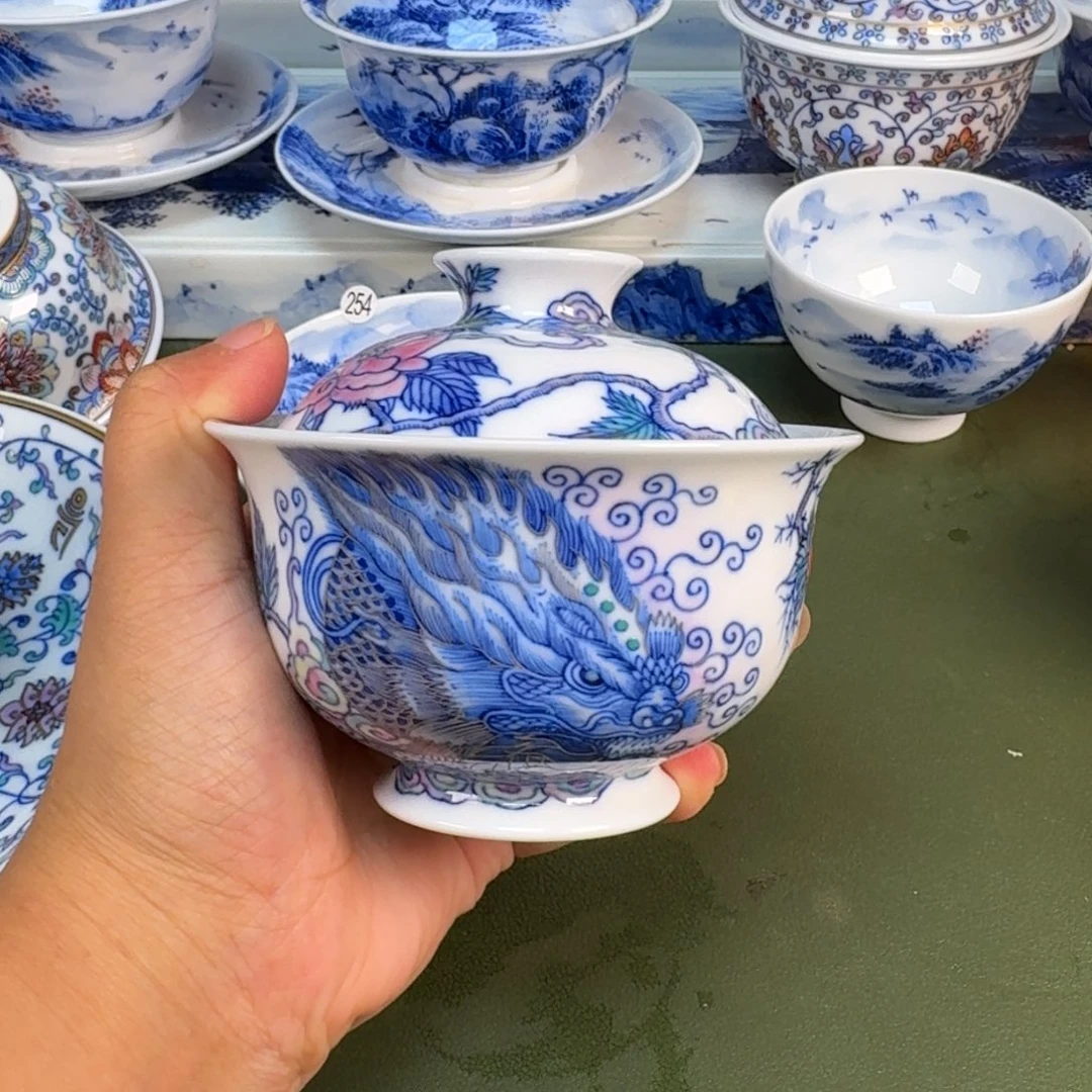 景德镇纯手绘茶具圆圆298