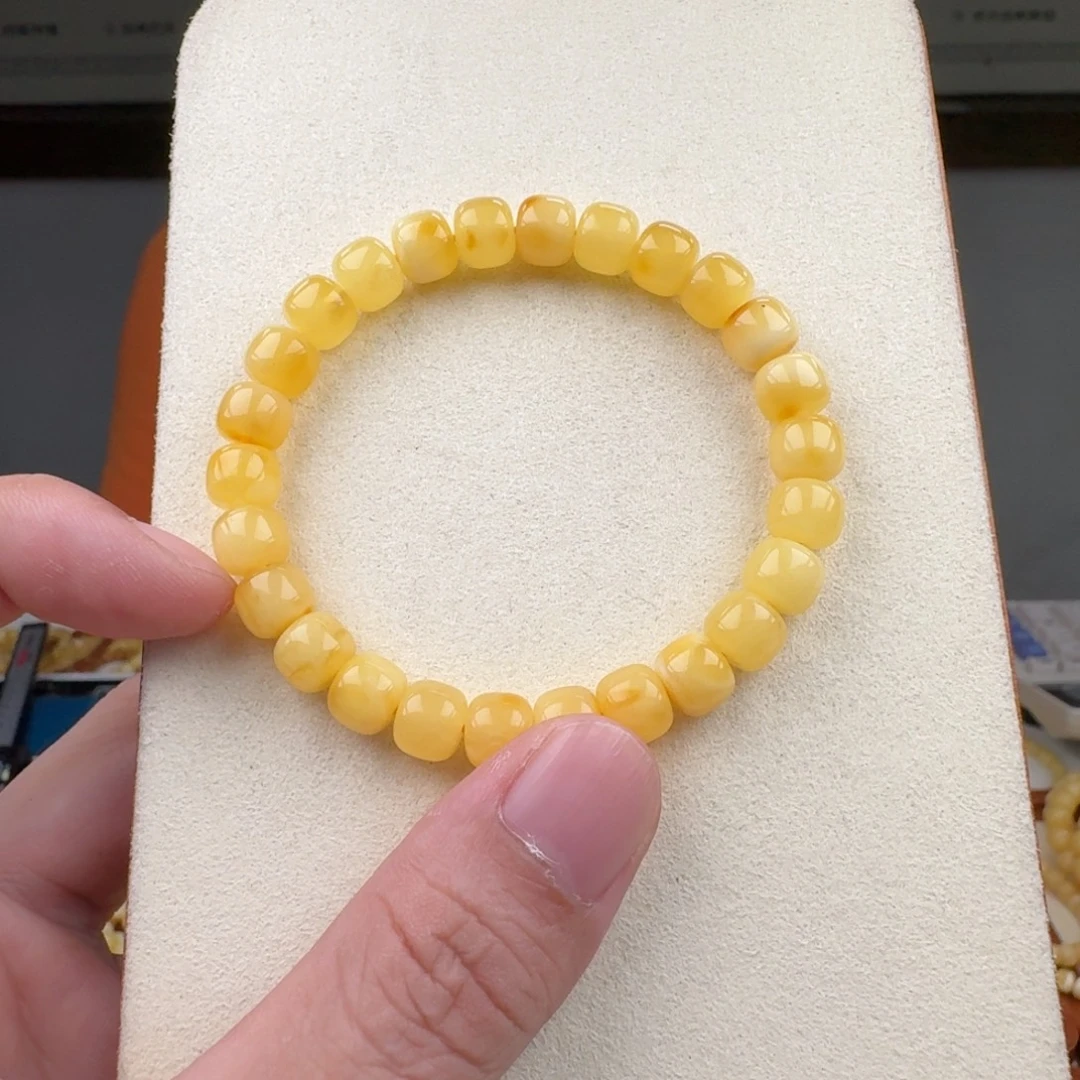 琥珀未镶嵌手链蜜蜡手串