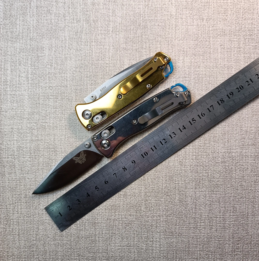 蝴蝶535户外不锈钢防身露营EDC便携折叠刀全钢款