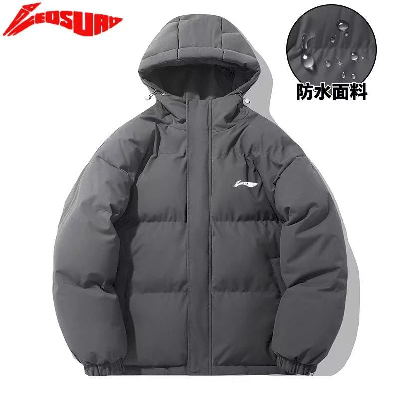 李LN宁男棉服连帽款防水面料保暖抗寒秋冬男士潮牌运动面包服爆款