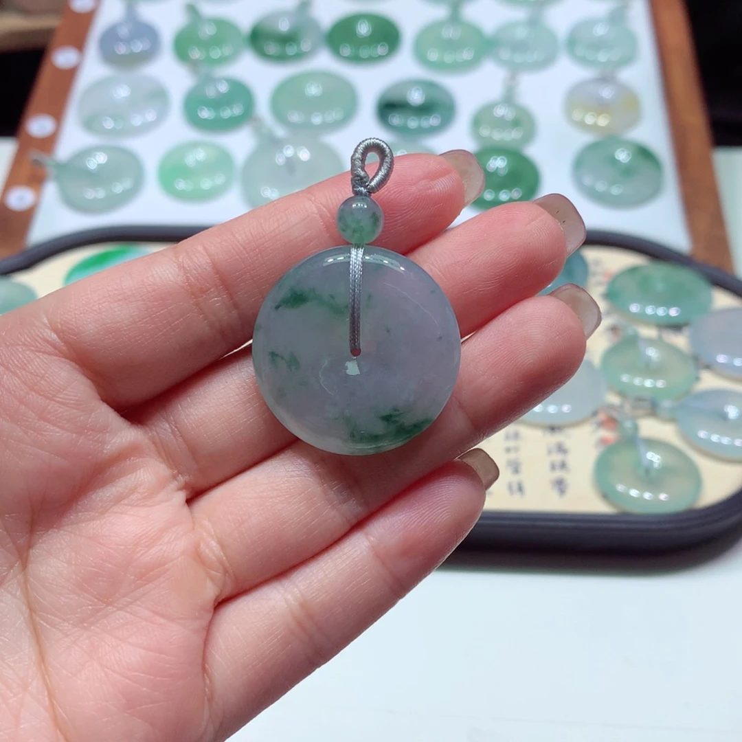 翡翠未镶嵌颈饰18尺寸28.5*6.5