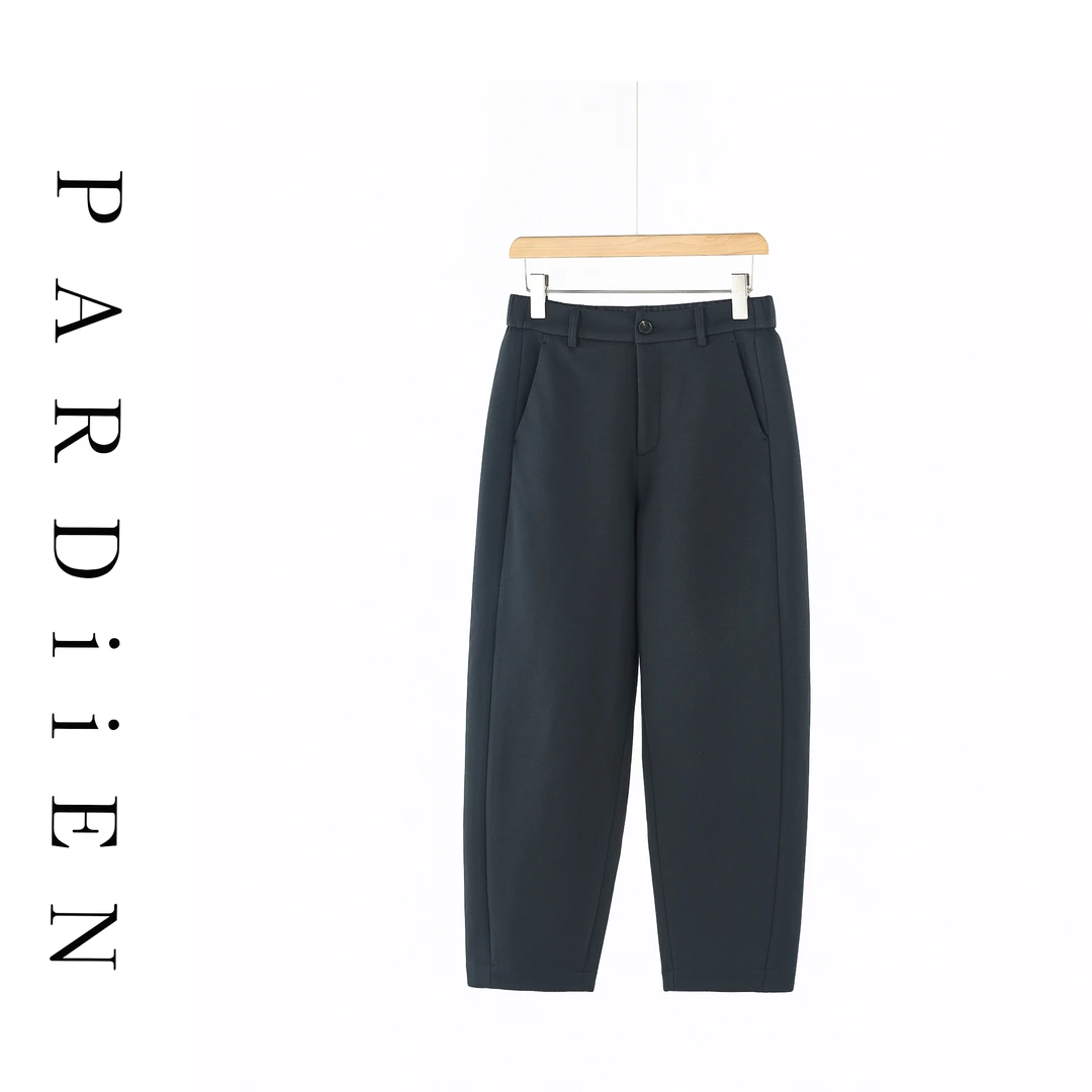 【北总严选】帕迪恩加厚后松紧腰极简上班裤西装裤24Q796