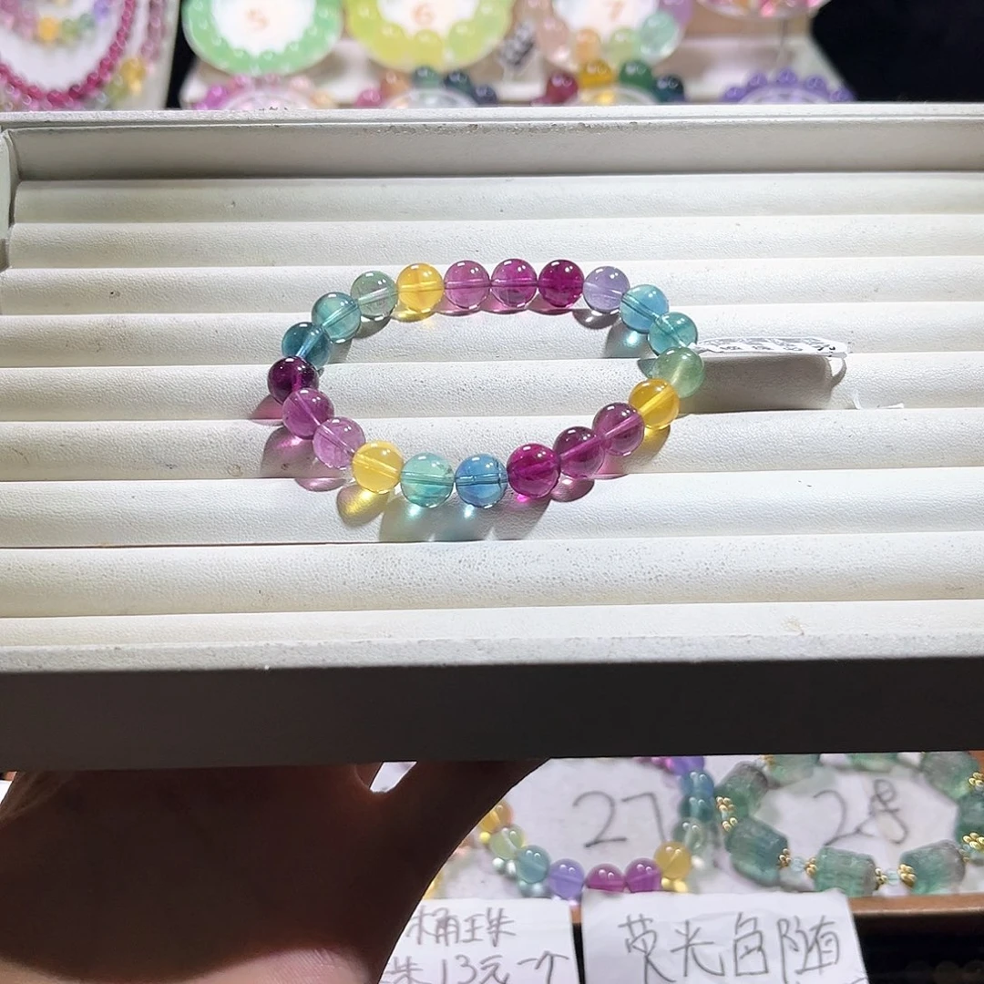 萤石未镶嵌萤石9+mm色标