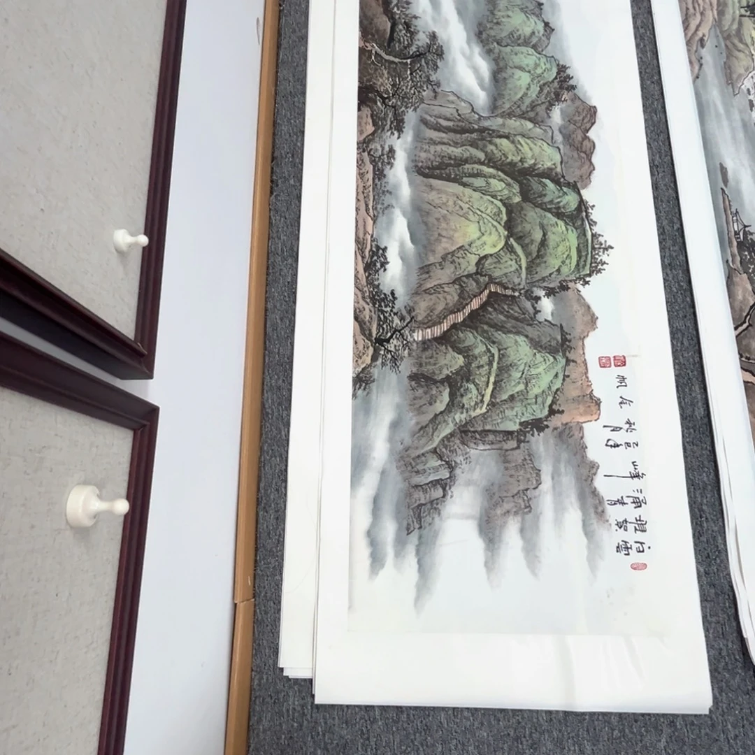 潜***用国画绘画作品多次参加