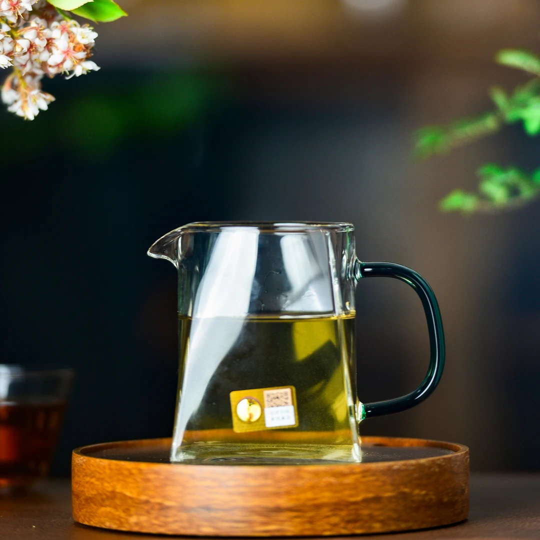 禾器晶彩瀚然茶海高硼硅玻璃四方公道杯手工大容量公杯加厚分茶器
