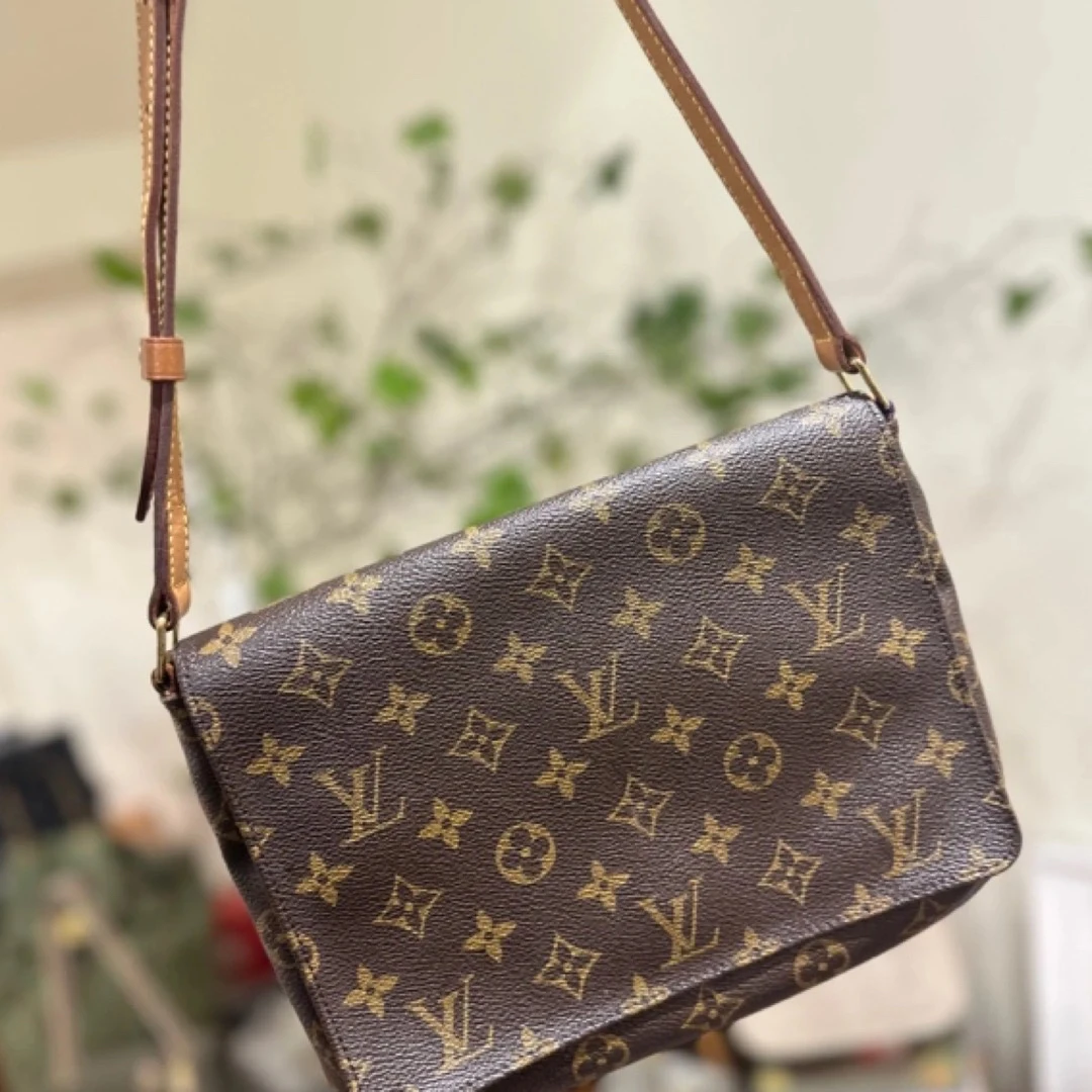 95新 LouisVuitton/路易威登 只盒/Lv中古款小号翻盖王菲单肩包