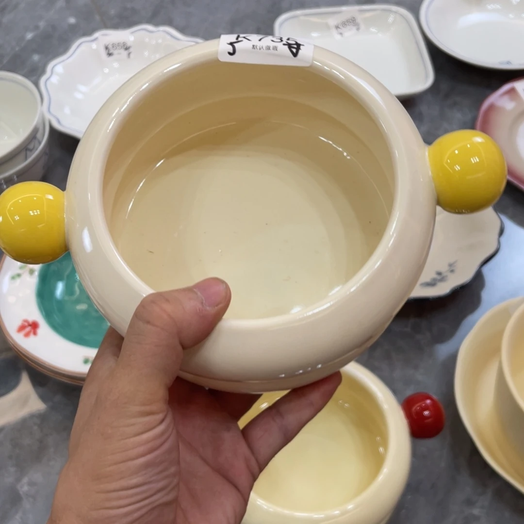 陶瓷微瑕餐具介意勿拍，满18飞！