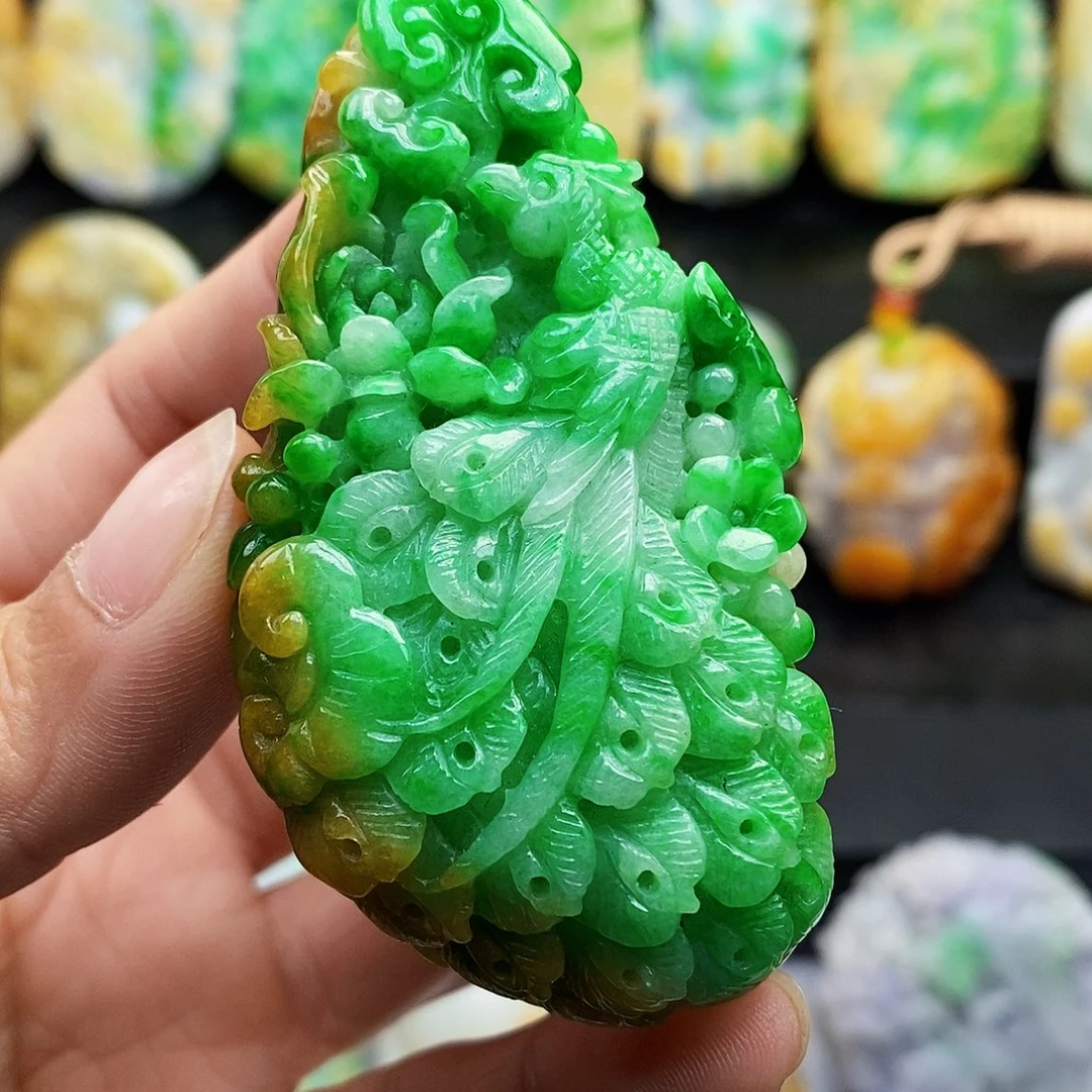 未镶嵌定制翡翠中****根翡翠A货一物一证