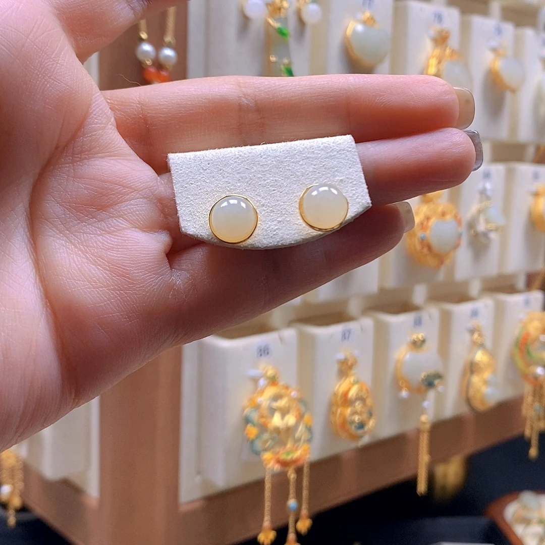 和田玉银S925镶嵌颈饰