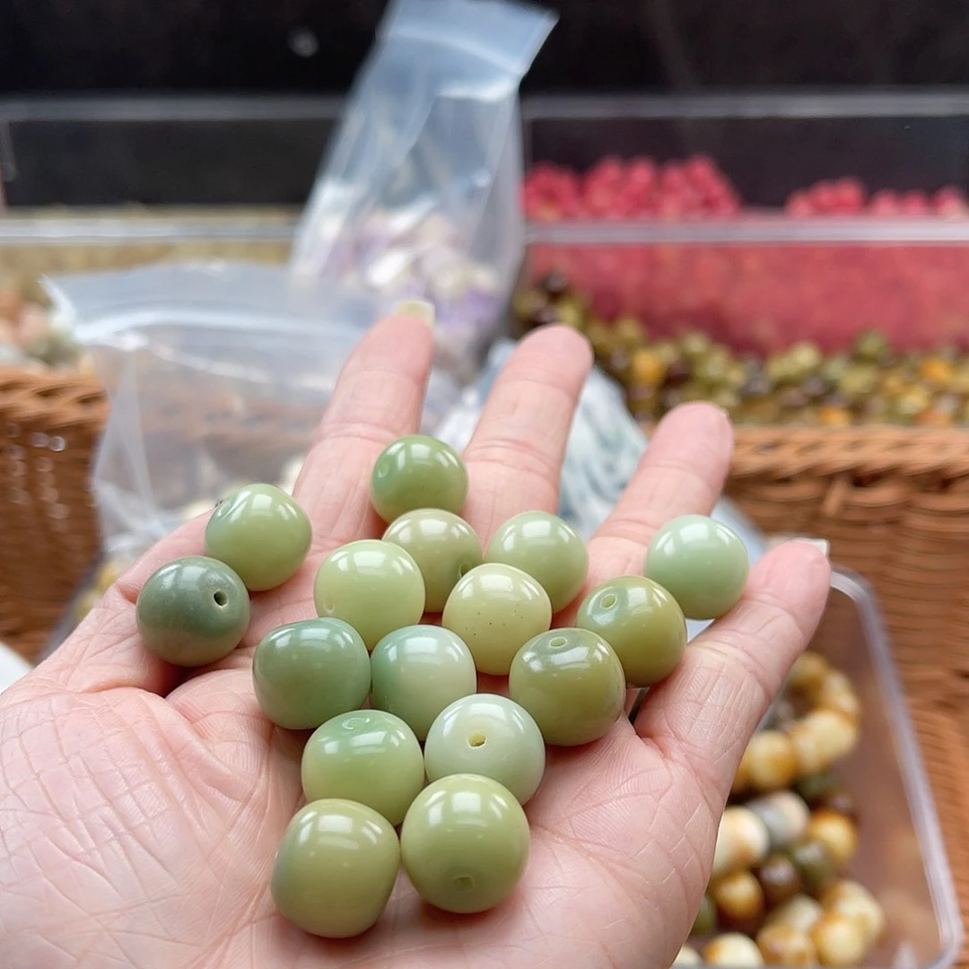 白玉菩提吊坠Q/14mm/20+5颗