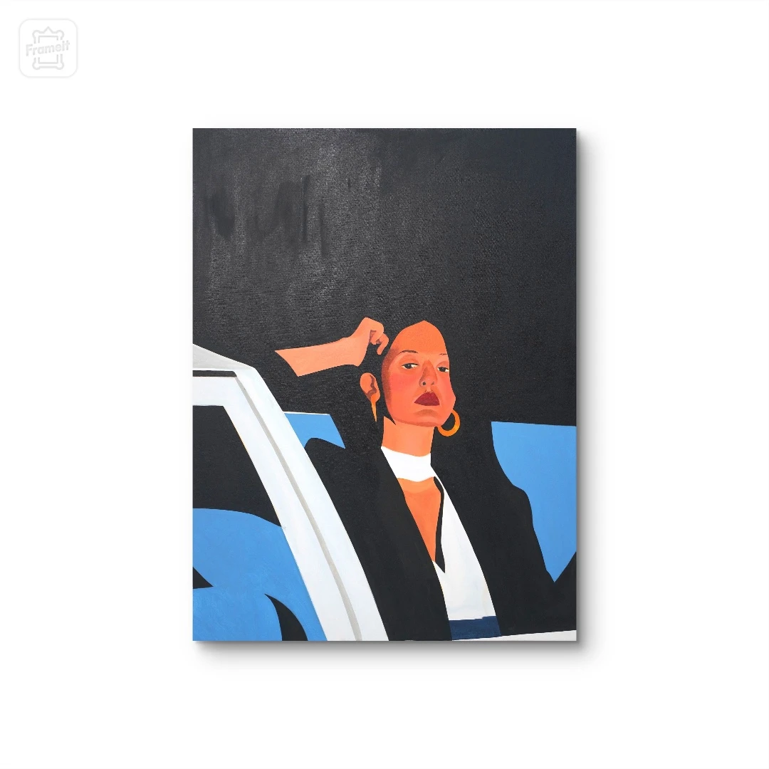 【都市女子图鉴】原创手绘挂画  “90*120” No.1095