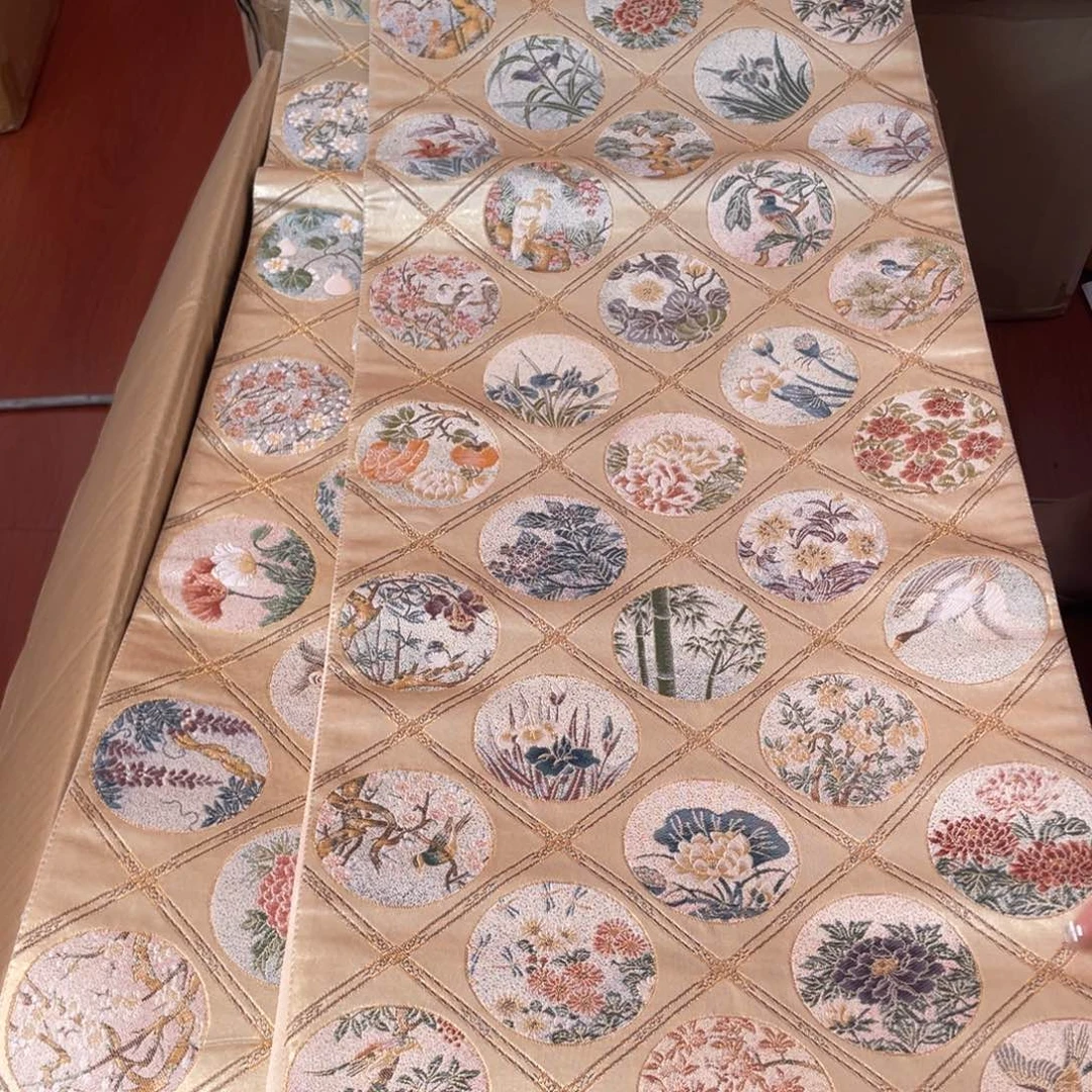 刺绣唐锦桑蚕丝正绢面料