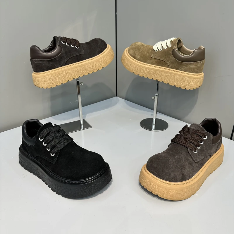 潮牌新款男士运动时尚青春小众高端日常秋冬加厚厚底潮流潮鞋