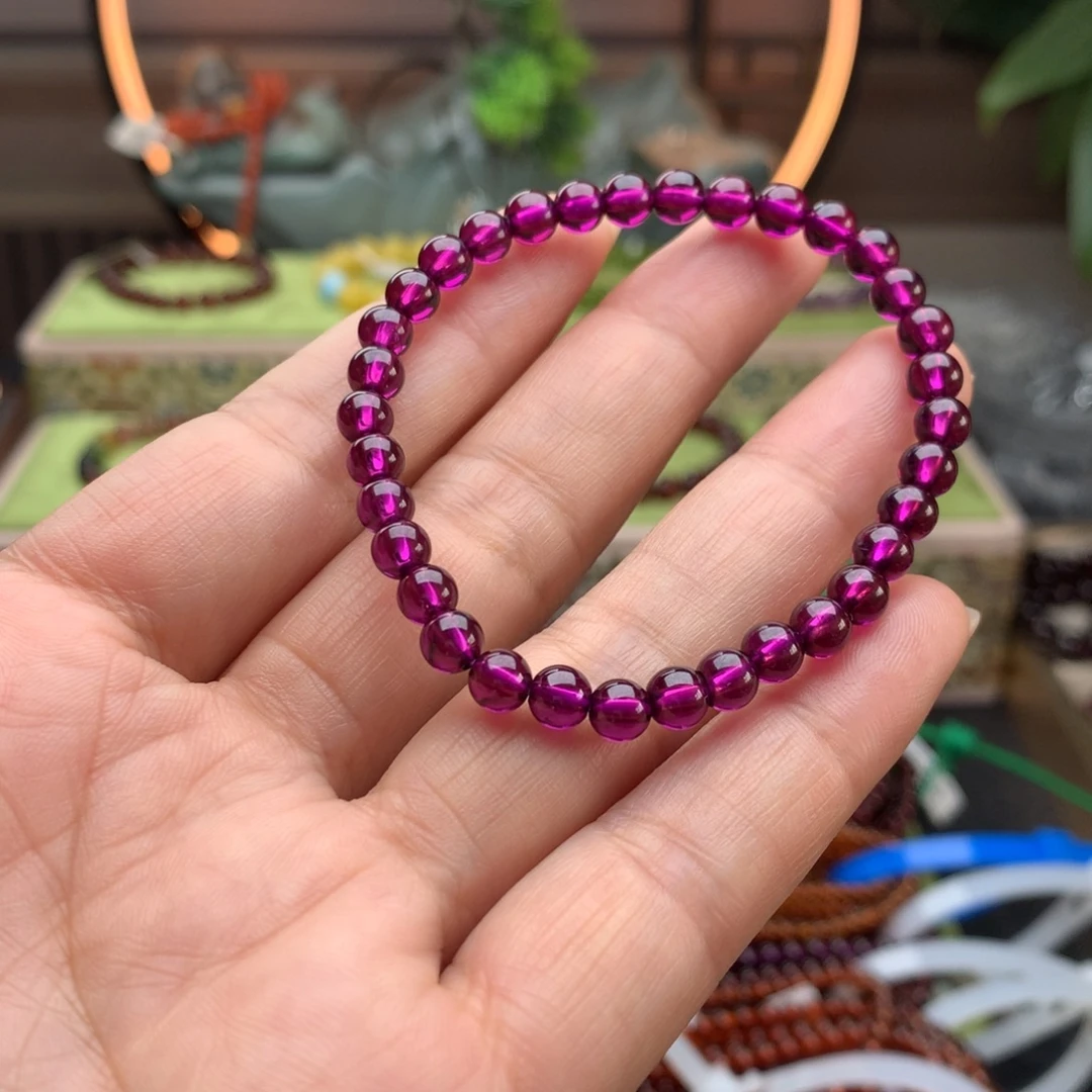 石榴石手串未镶嵌手串5.5