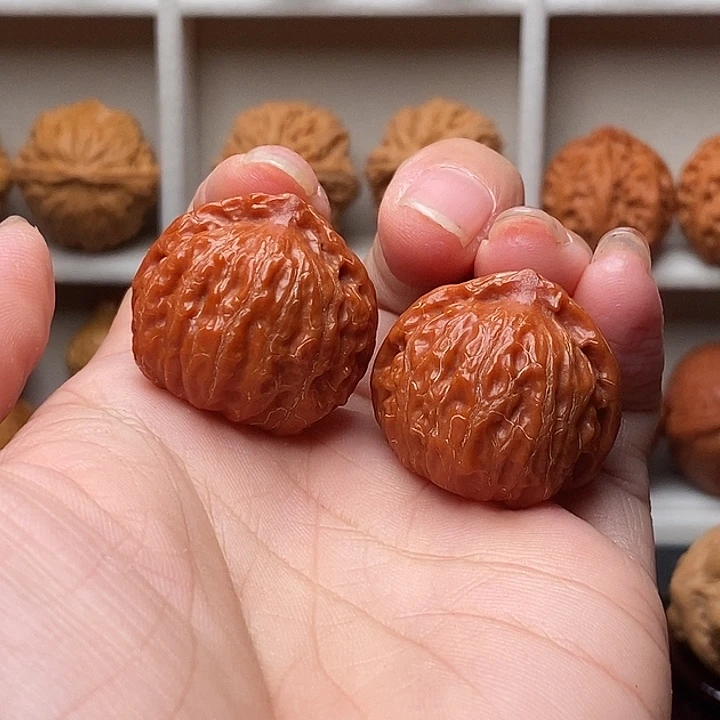 吊坠文玩核桃白狮子