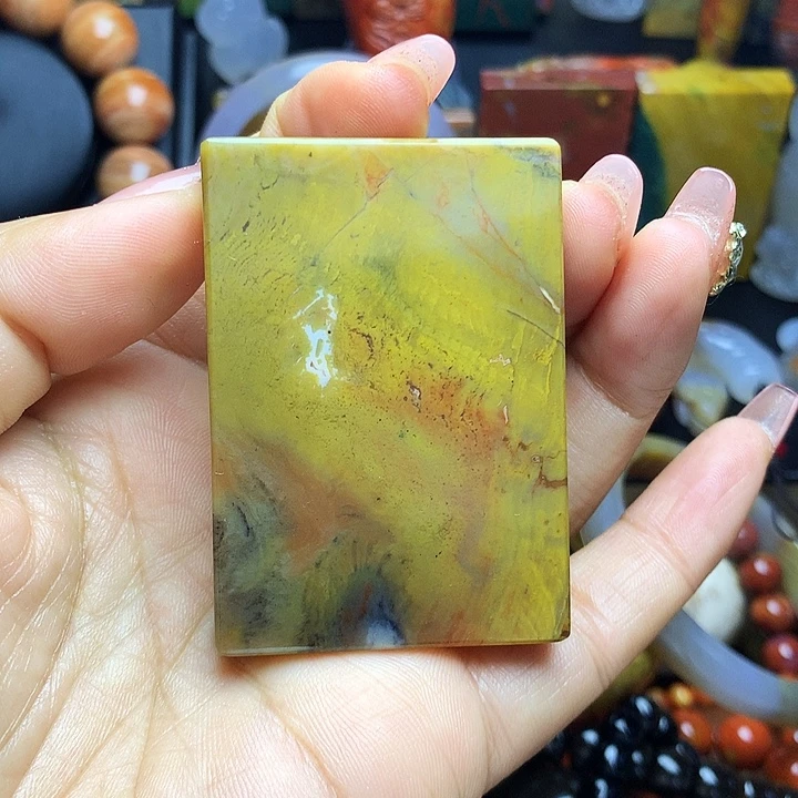 硅化玉未镶嵌吊坠(不含链)