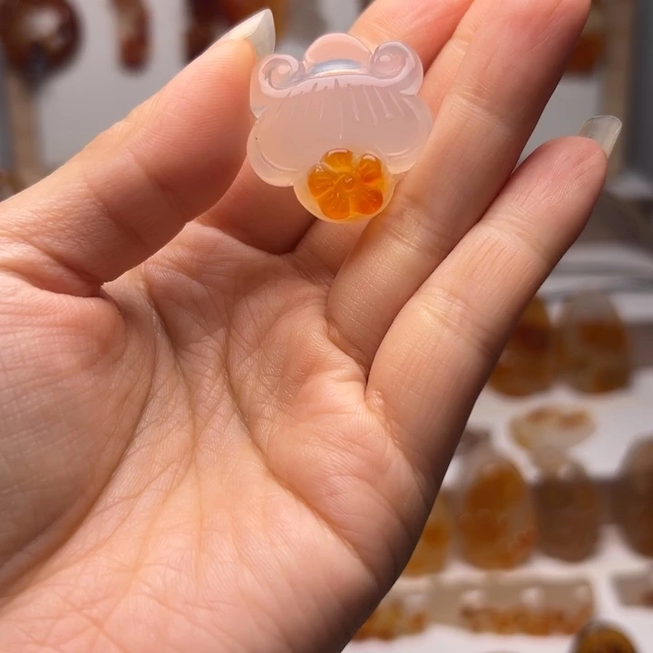 玛瑙/玉髓合金吊坠