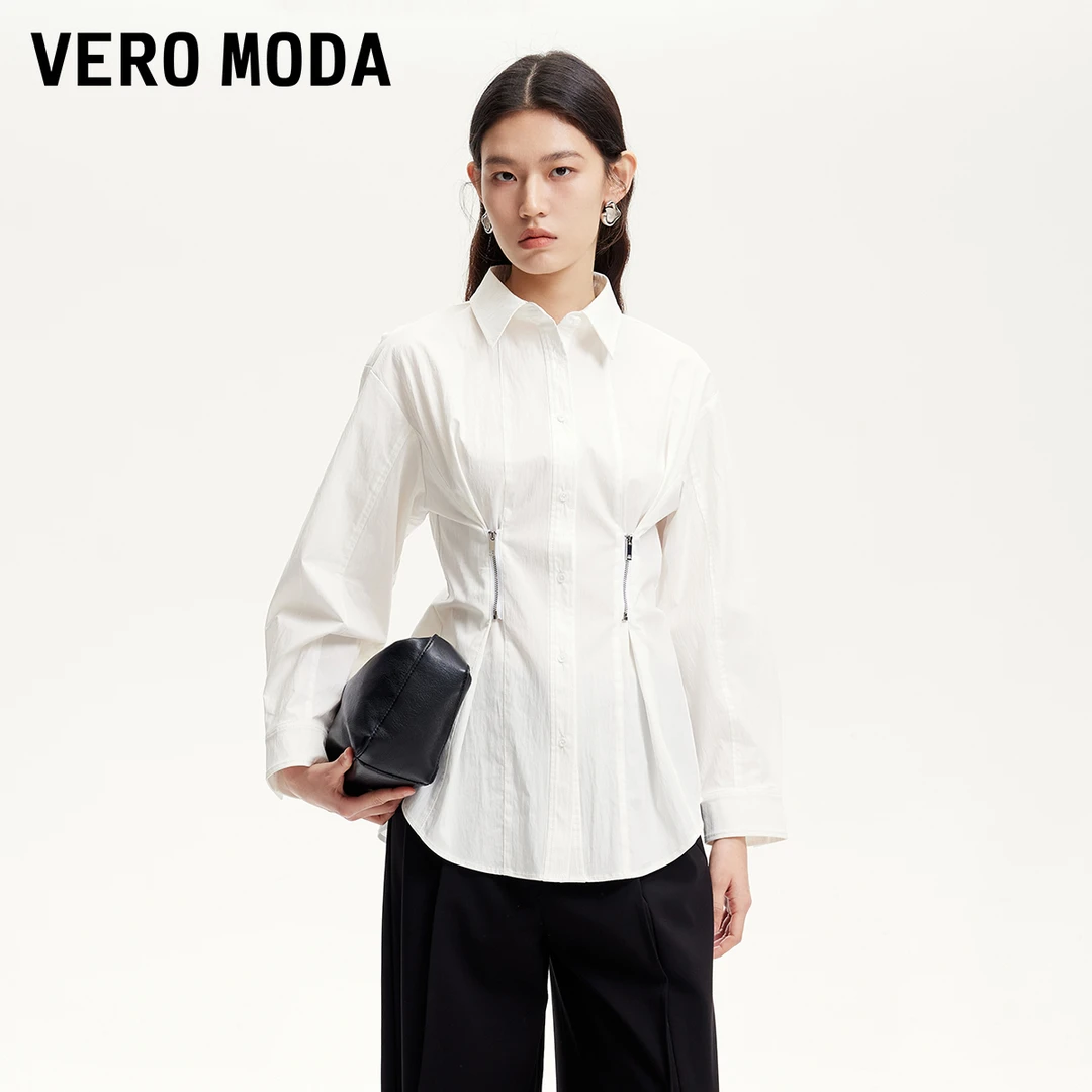 Vero Moda衬衫【三穿衬衫】春游出行小众洋气拉链收腰325105033