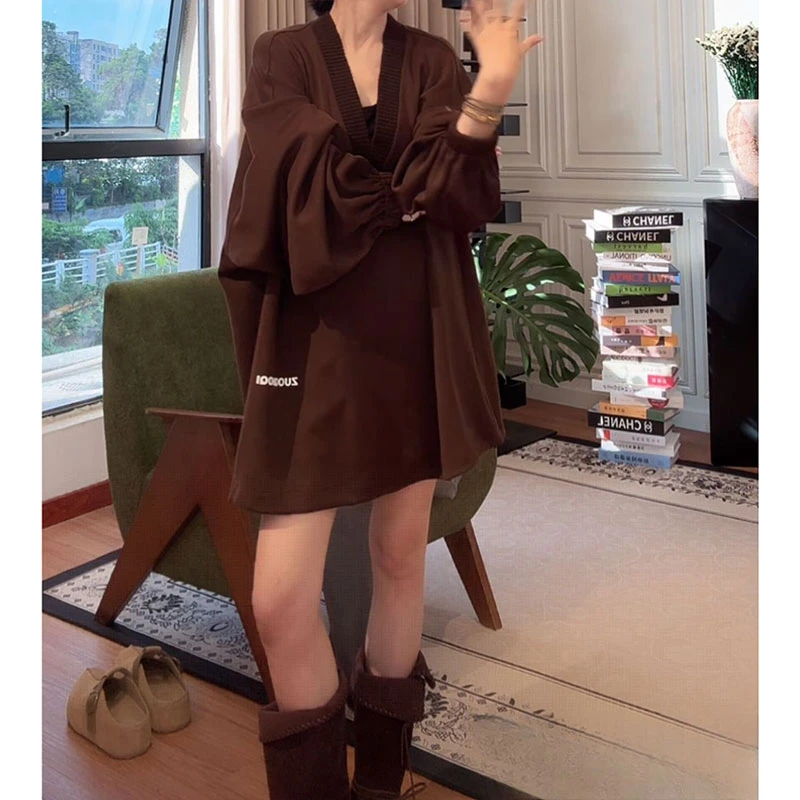 ZUOXIAOQI新大阪剪刀领慵懒衫13（衣长78-80/胸围144-150）