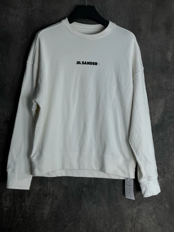 全新未使用  S码*1/Jil Sander 胸口logo印花卫衣/02468