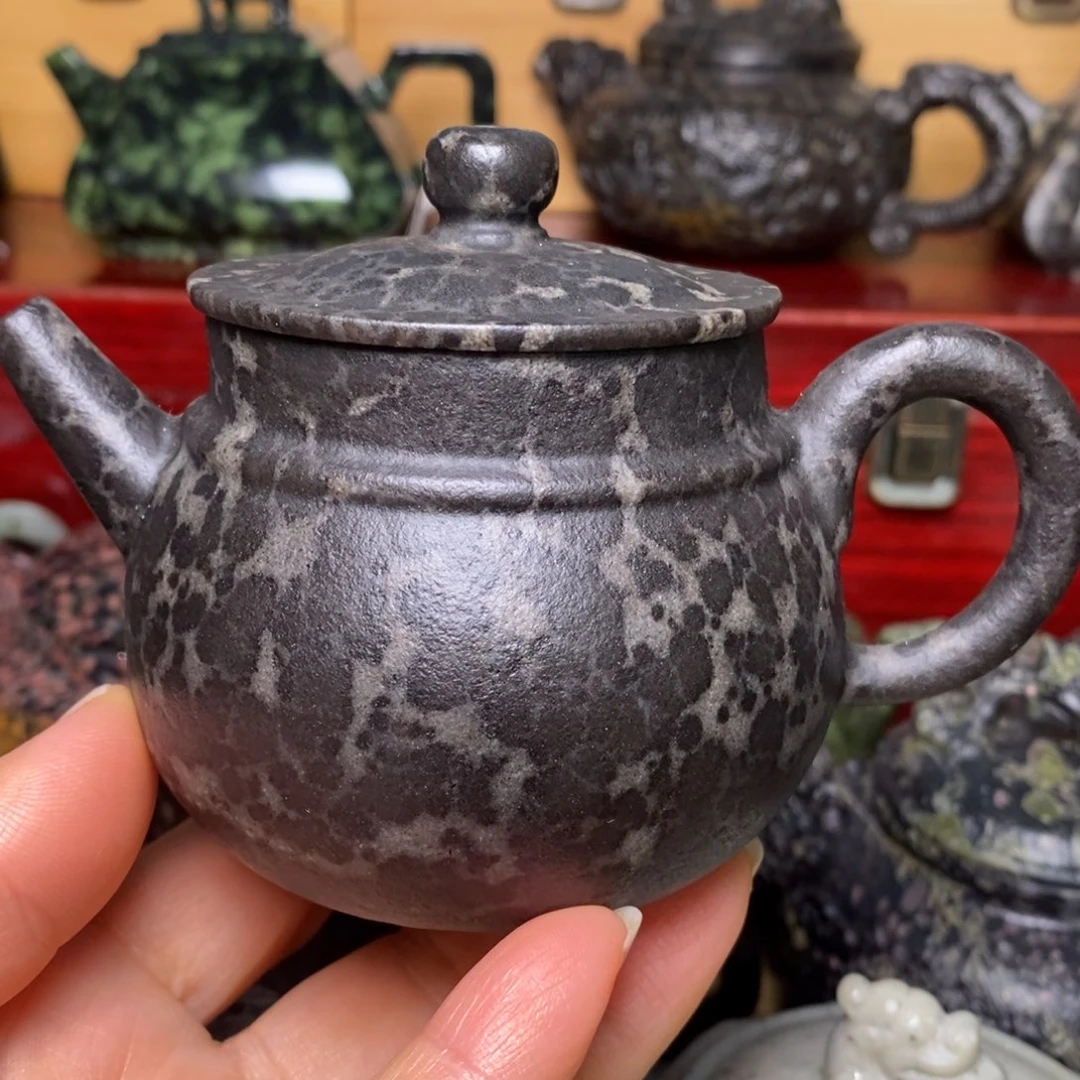 冰碛岩豹纹如意壶200cc