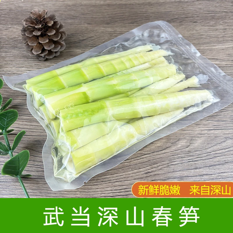 武当深山鲜嫩小竹笋竹笋尖高山小竹笋麻辣烫串串火锅食材竹笋