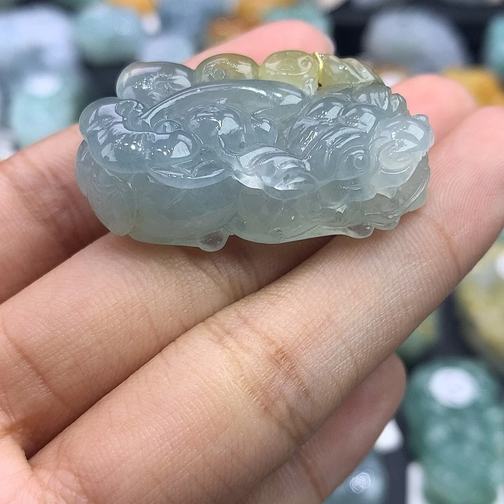 颈饰未镶嵌翡翠天然缅甸翡翠