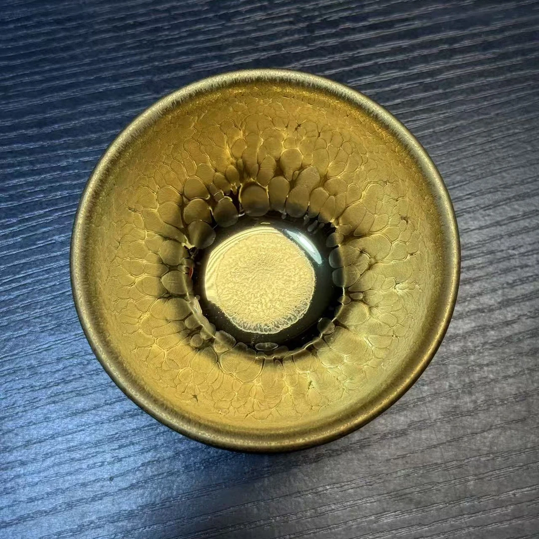 高端茶器金油滴将军主人杯