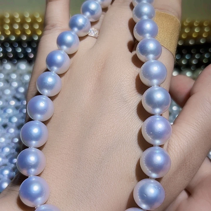 未镶嵌海水珍珠项链11-13