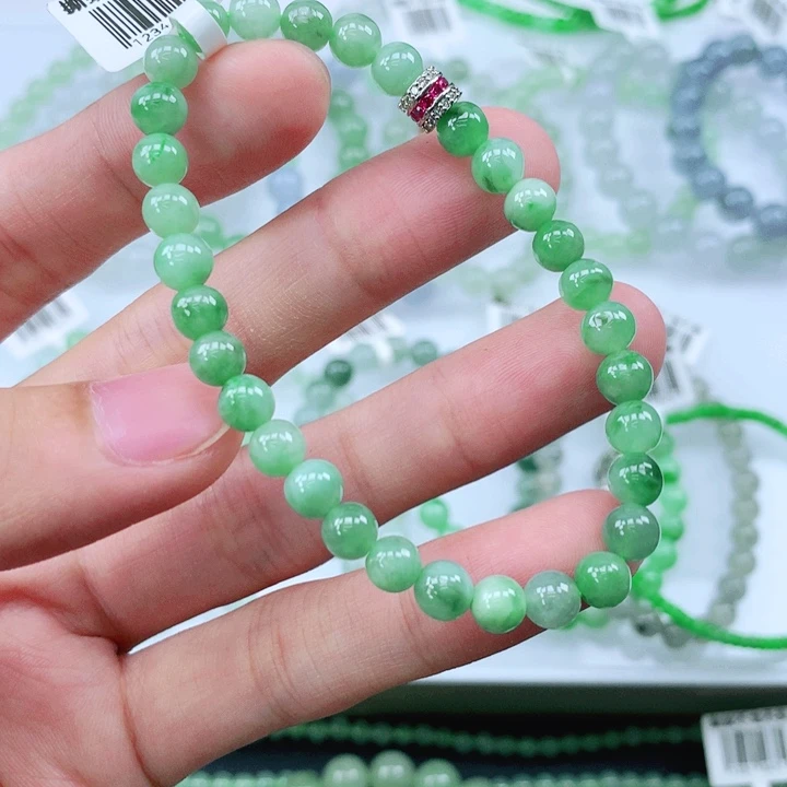 未镶嵌手链翡翠翡翠