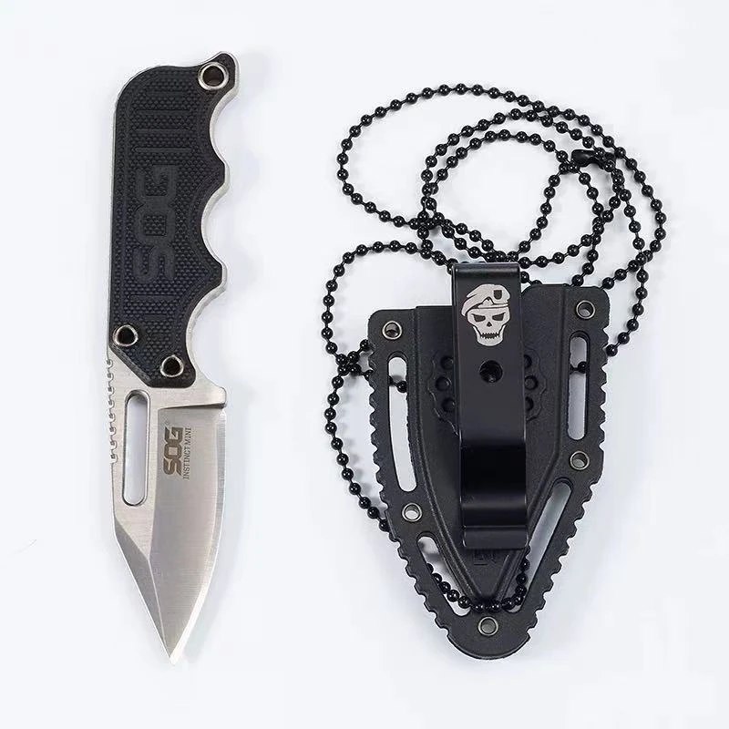 防身刀项链刀爪子刀户外刀具野外求生装备随身迷你带K鞘