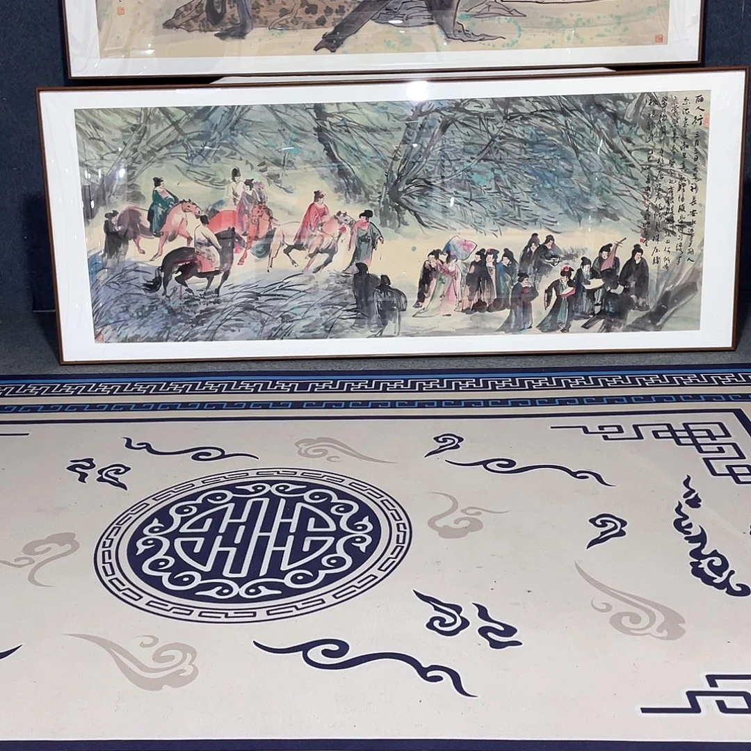 国画手绘画作品带框80/200