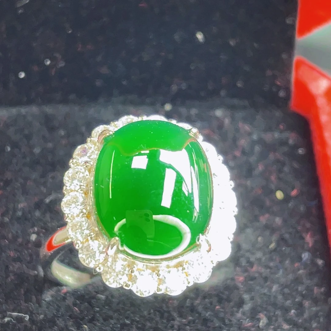 翡翠吊坠(不含链)银S925镶嵌