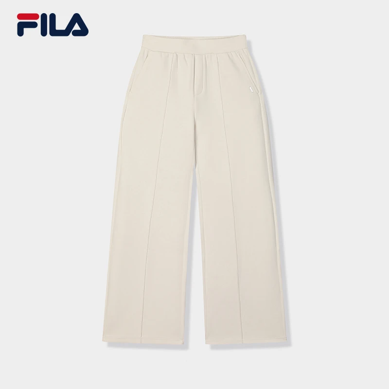 Fila/斐乐女款户外运动健身长裤休闲裤针织直筒时尚F11W443608F