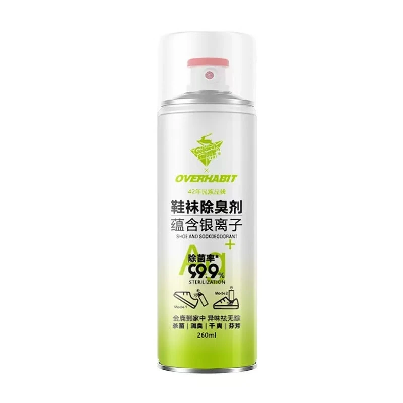 OVERHABIT 鞋袜除臭剂蕴含银离子260ml*3瓶