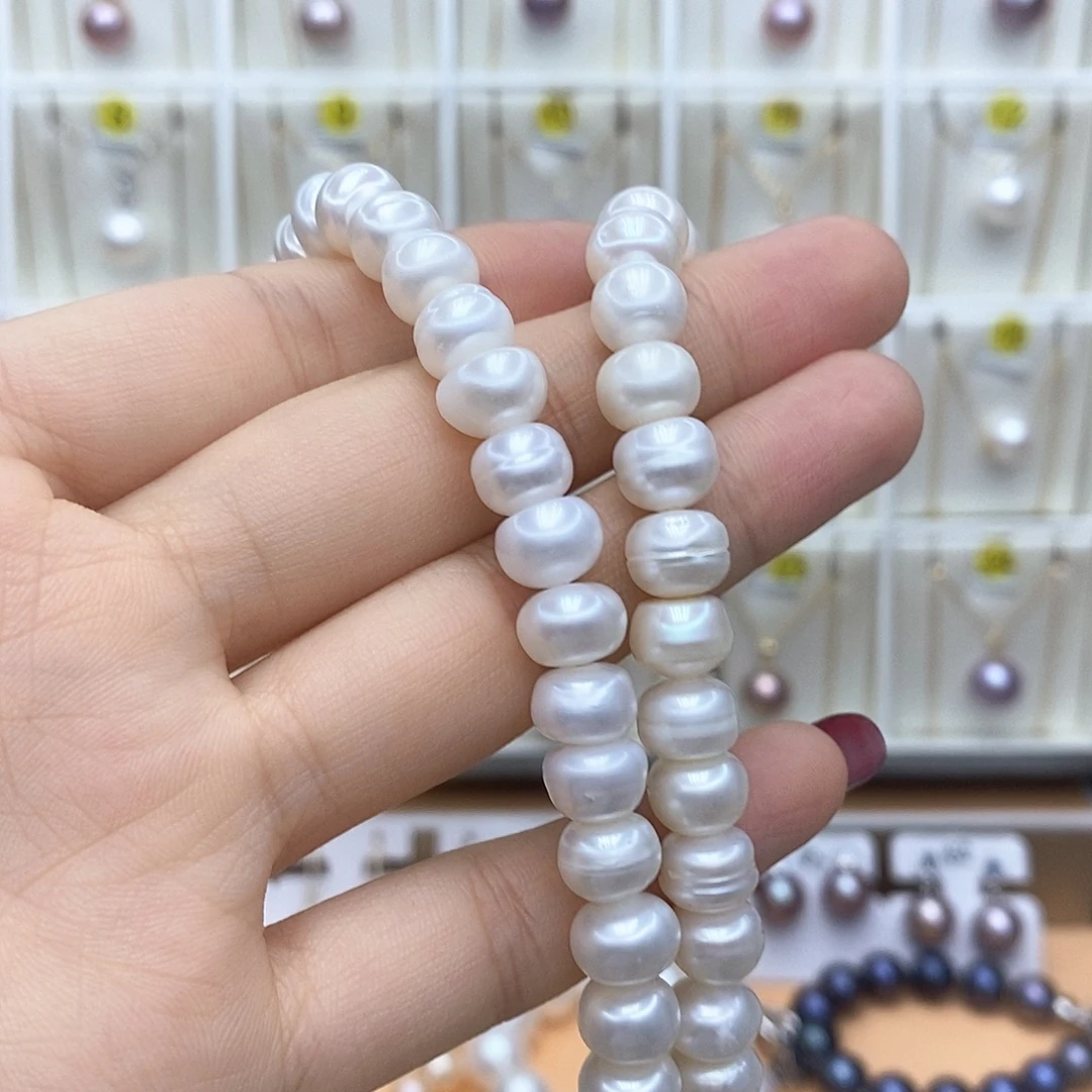 淡水珍珠项链合金