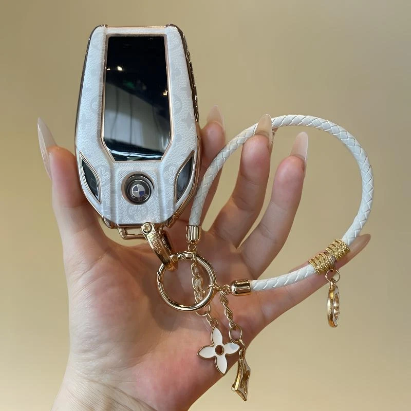 适用宝马液晶钥匙套7系730li 740男5系535LE6系GT扣X3/X5/X7壳/女