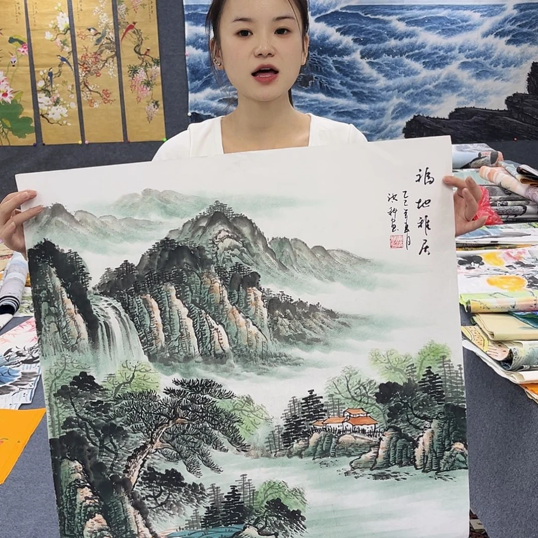 国画作品全场放漏