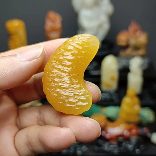 寿山石印尼金冻石