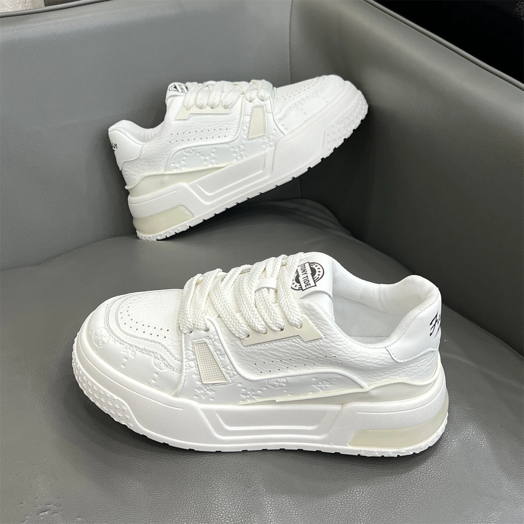 DMXUXM巴黎『设计风』新品好物~力荐！新款厚底时尚休闲运动小白鞋男