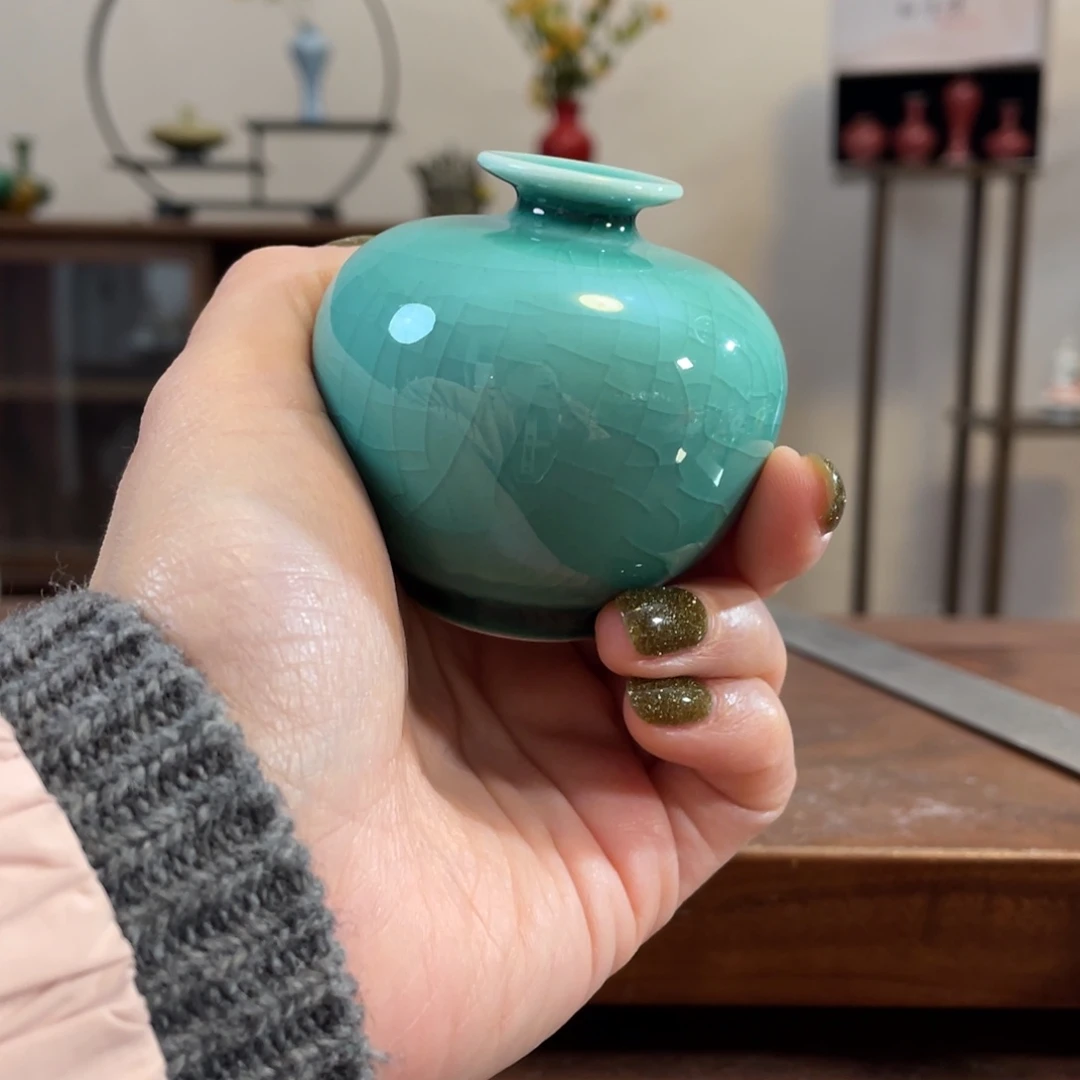 瓷片陶瓷艺术小花瓶