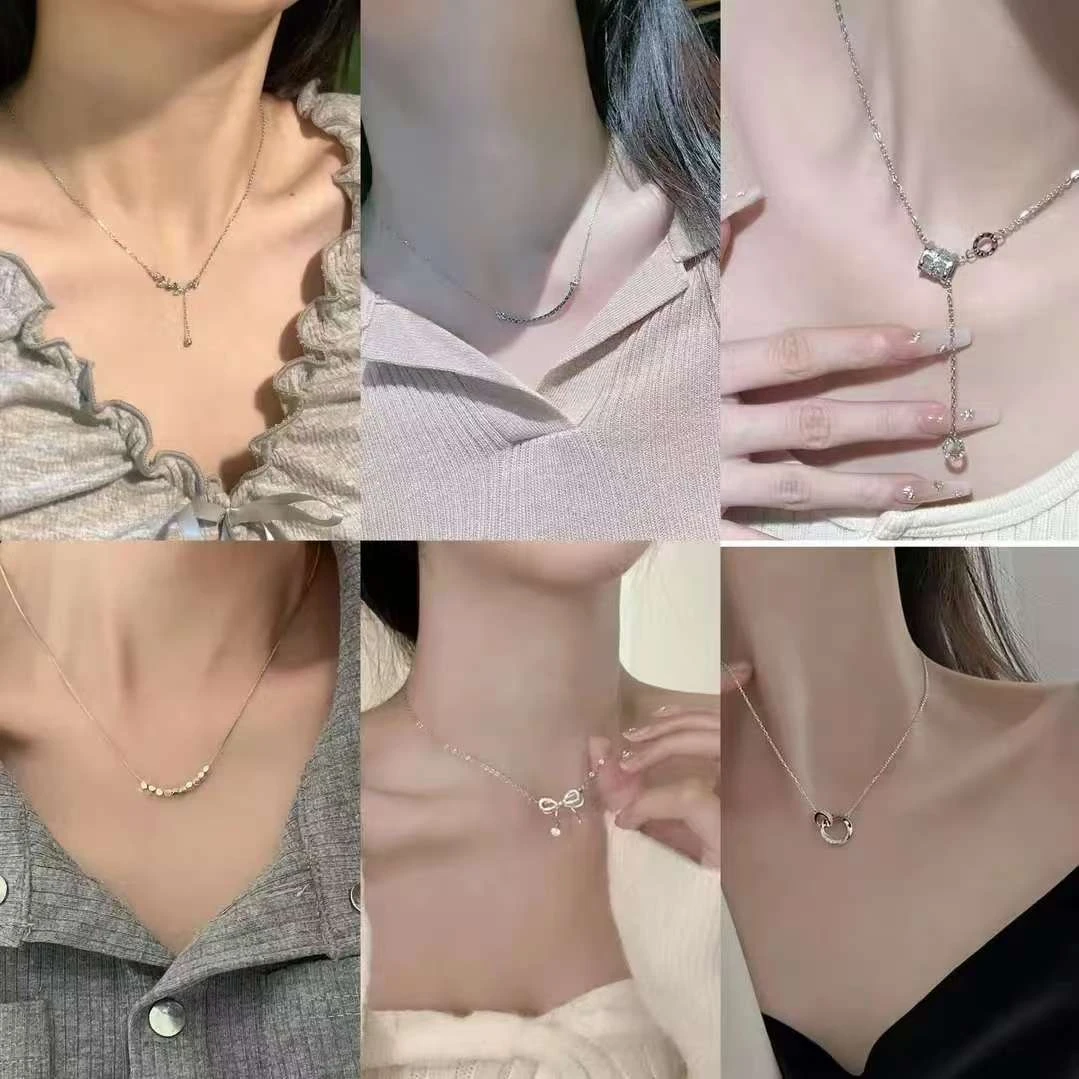 热卖款 礼盒装气质百搭时尚项链手链DIY