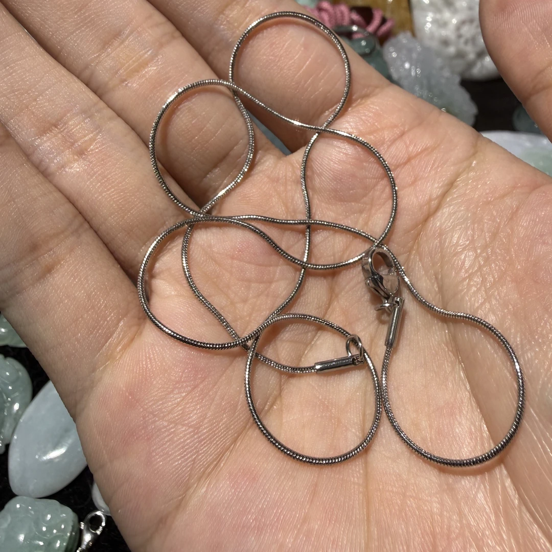 钛钢项链 钛钢情侣非金属日韩女无镀层锁骨链45cm饰品单圈百搭